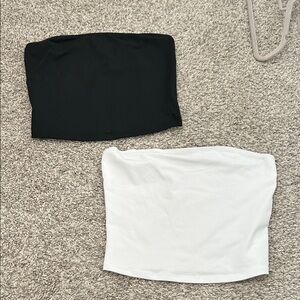 Black and White Tube Tops